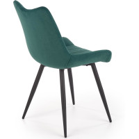 Jedálenská stolička ELEKTRA - tmavo zelená/čierna
