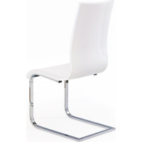 Jedálenská stolička PAMELA - biela/biela