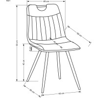 Jedálenská stolička GLORIA - horčicová