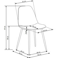 Jedálenská stolička STEFAN - béžová/čierna