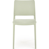 Záhradná plastová stolička NORA - svetlo zelená