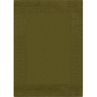Kusový ručne tkaný koberec Tuscany Textured Wool Border Green
