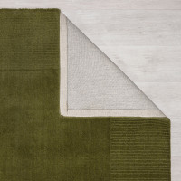 Kusový ručne tkaný koberec Tuscany Textured Wool Border Green