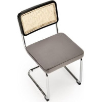 Jedálenská stolička DANIELA - šedá/čierna