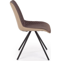 Jedálenská stolička SABRINA - hnedá/béžová