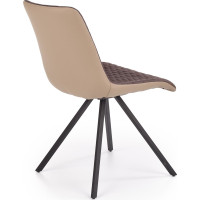 Jedálenská stolička SABRINA - hnedá/béžová