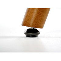 Jedálenská stolička MIA - krémová/dekor orech