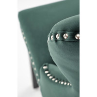 Jedálenská stolička MIYA - čierna / tmavo zelená