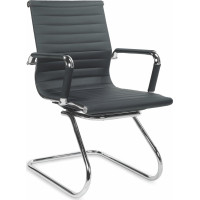 Kancelárska stolička PRESTIGE SKID - čierna