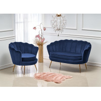 Dvojmiestna pohovka AMORTO XL - tmavo modrá