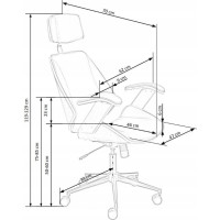 Kancelárska stolička IGNAZIO - orech/krémová