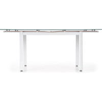 Jedálenský stôl ALSTON - 120(180)x80x75 cm - rozkladací - béžový/biely