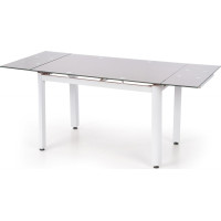 Jedálenský stôl ALSTON - 120(180)x80x75 cm - rozkladací - béžový/biely