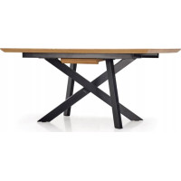 Jedálenský stôl CHRIS - 180(240)x90x76 cm - rozkladací - dub zlatý/čierny