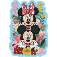 RAVENSBURGER Drevené obrysové puzzle Mickey a Minnie 300 dielikov