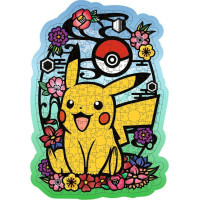 RAVENSBURGER Drevené obrysové puzzle Pikachu 300 dielikov