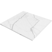 Sprchová SMC vanička MEXEN HUGO 80x80 cm - biely kameň, 42158080