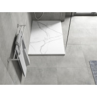 Sprchová SMC vanička MEXEN HUGO 90x120 cm - biely kameň, 42159012