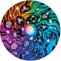 RAVENSBURGER Okrúhle puzzle Kruh farieb: Astrológia 500 dielikov