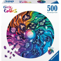 RAVENSBURGER Okrúhle puzzle Kruh farieb: Astrológia 500 dielikov