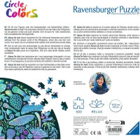 RAVENSBURGER Okrúhle puzzle Kruh farieb: Huby 500 dielikov