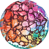 RAVENSBURGER Okrúhle puzzle Kruh farieb: Mušle 500 dielikov