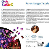 RAVENSBURGER Okrúhle puzzle Kruh farieb: Svet hmyzu 500 dielikov