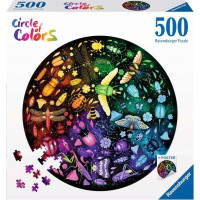 RAVENSBURGER Okrúhle puzzle Kruh farieb: Svet hmyzu 500 dielikov