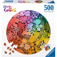 RAVENSBURGER Okrúhle puzzle Kruh farieb: Tropical 500 dielikov