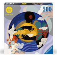 RAVENSBURGER Guľaté puzzle Little Sun: Správny pocit 500 dielikov