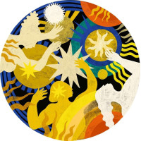 RAVENSBURGER Guľaté puzzle Little Sun: Zapojenie sa 500 dielikov