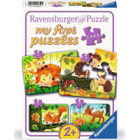 RAVENSBURGER Moje prvé puzzle Lesné zvieratká 4v1 (2,4,6,8 dielikov)