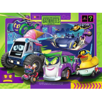 RAVENSBURGER Puzzle Batwheels, 4v1 (12, 16, 20, 24 dielikov)