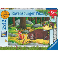 RAVENSBURGER Puzzle Gruffalo a zvieratá v lese 2x12 dielikov