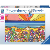 RAVENSBURGER Puzzle Kamenné kvety na Havaji 1000 dielikov