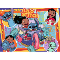 RAVENSBURGER Puzzle Lilo a Stitch 4x100 dielikov