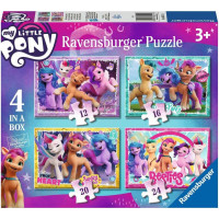 RAVENSBURGER Puzzle My Little Pony 4v1 (12, 16, 20, 24 dielikov)