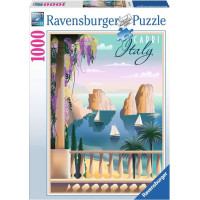 RAVENSBURGER Puzzle Pohľadnica z Capri 1000 dielikov