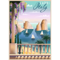 RAVENSBURGER Puzzle Pohľadnica z Capri 1000 dielikov