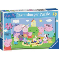 RAVENSBURGER Puzzle Prasiatko Peppa: Zábava na slnku 35 dielikov