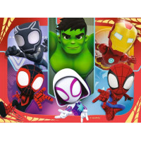 RAVENSBURGER Puzzle Spidey a jeho úžasní priatelia 4v1 (12, 16, 20, 24 dielikov)