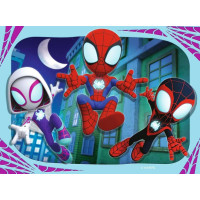 RAVENSBURGER Puzzle Spidey a jeho úžasní priatelia 4v1 (12, 16, 20, 24 dielikov)