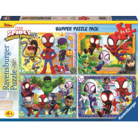 RAVENSBURGER Puzzle Spidey a jeho úžasní priatelia 4x42 dielikov