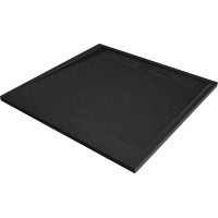 Sprchová SMC vanička MEXEN AMON 100x100 cm - čierna, 4F701010