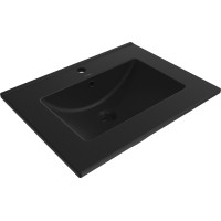 Keramické umývadlo MEXEN ATENA 60 - zápustné - čierne matné, 25016070