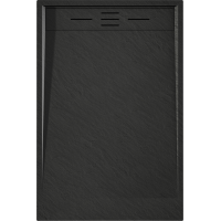 Sprchová SMC vanička MEXEN AMON 70x120 cm - čierna, 4F707012