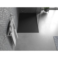 Sprchová SMC vanička MEXEN AMON 70x130 cm - čierna, 4F707013