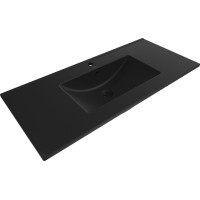 Keramické umývadlo MEXEN ATENA 100 - zápustné - čierne matné, 25011070