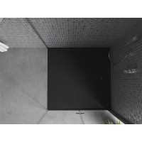 Sprchová SMC vanička MEXEN AMON 100x100 cm - čierna, 4F701010