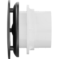 Kúpeľňový ventilátor MEXEN AXR 100 so spätnou klapkou a senzorom vlhkosti - čierny, W9602-100H-70